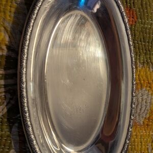International Sterling Prelude Pattern Oval Serving Bowl 298 Grams